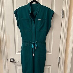 Figs Teal Jumpsuit Scrubs